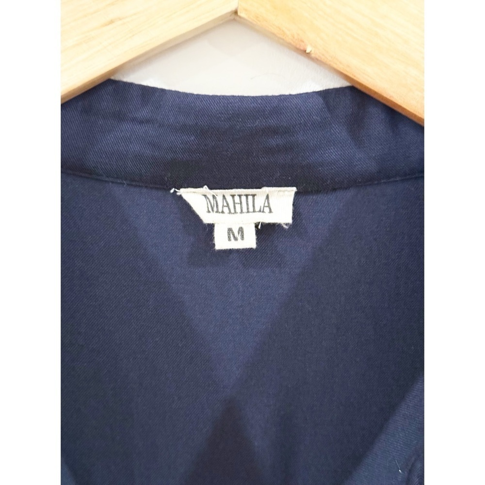 Mahila Dark Blue Blouse/Tunic/Mini Dress M - Picture 3 of 7